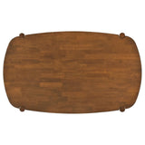 Dortch Walnut 7-Piece Oval Solid Wood Dining Set by Coaster at Eve Furniture