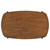 Dortch Walnut Oval Solid Wood Dining Table by Coaster at Eve Furniture