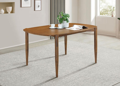 Dortch Walnut Oval Solid Wood Dining Table by Coaster at Eve Furniture