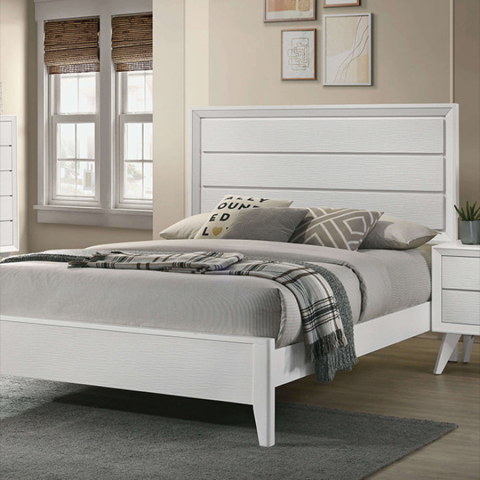 Dortmund White 5-Piece Queen Bedroom Set by Furniture of America at Eve Furniture