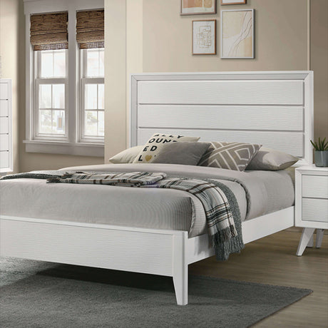 Dortmund White 4-Piece Queen Bedroom Set by Furniture of America at Eve Furniture