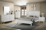 Dortmund White 5-Piece Queen Bedroom Set by Furniture of America at Eve Furniture