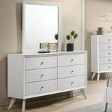 Dortmund White 4-Piece Queen Bedroom Set by Furniture of America at Eve Furniture