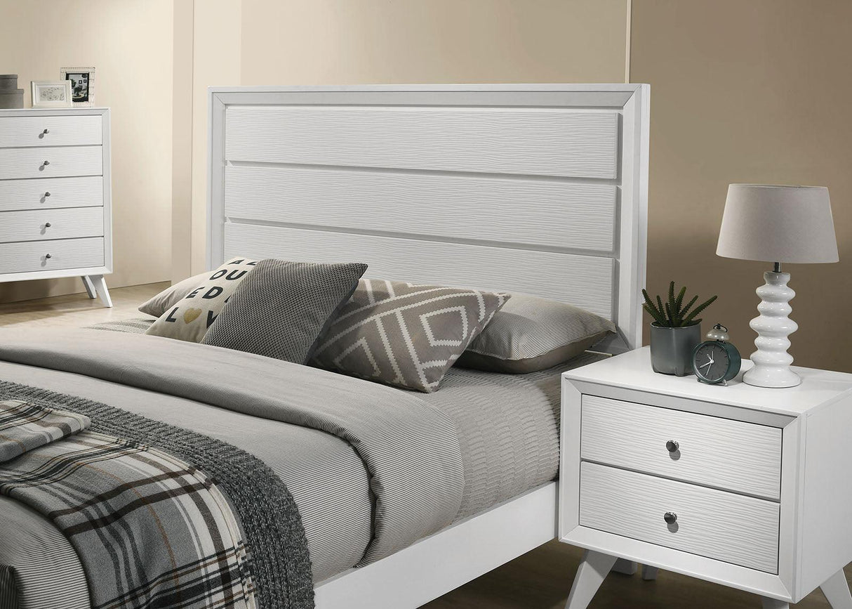 Dortmund White King Panel Bed by Furniture of America at Eve Furniture