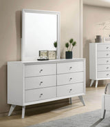 Dortmund White Mirror by Furniture of America at Eve Furniture