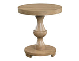 Dory Round End Table, Sand by Steve Silver at Eve Furniture