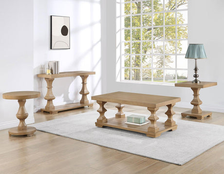 Dory Sand Coffee Table with Casters by Steve Silver at Eve Furniture