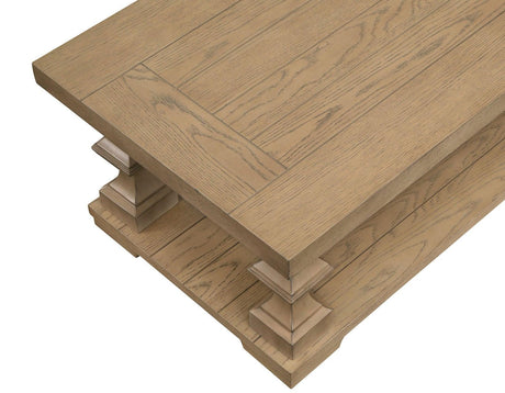Dory Sand Coffee Table with Casters by Steve Silver at Eve Furniture