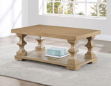 Dory Sand Coffee Table with Casters by Steve Silver at Eve Furniture
