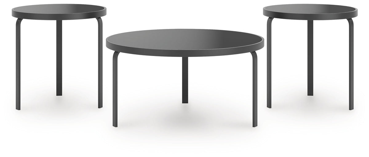 Dorylin Black Table (Set of 3) by Ashley at Eve Furniture