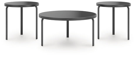 Dorylin Black Table (Set of 3) by Ashley at Eve Furniture