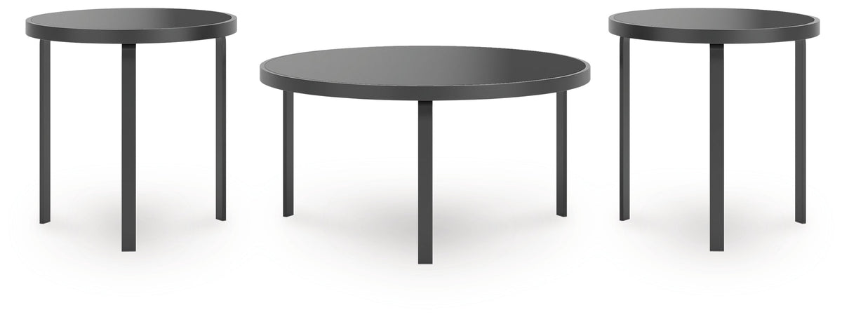 Dorylin Black Table (Set of 3) by Ashley at Eve Furniture