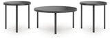 Dorylin Black Table (Set of 3) by Ashley at Eve Furniture
