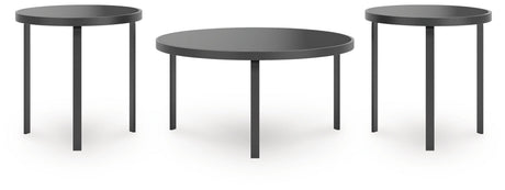 Dorylin Black Table (Set of 3) by Ashley at Eve Furniture