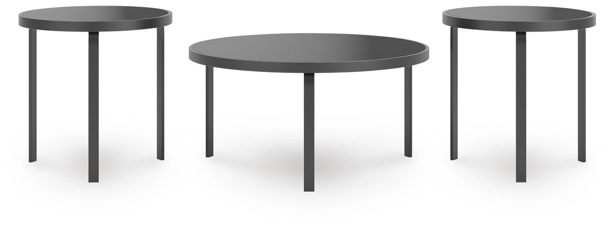 Dorylin Black Table (Set of 3) by Ashley at Eve Furniture