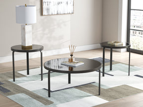 Dorylin Black Table (Set of 3) by Ashley at Eve Furniture