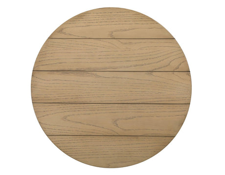 Dory Round End Table, Sand by Steve Silver at Eve Furniture