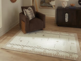 Dot Cream/Brown/Taupe Medium Rug by Ashley at Eve Furniture