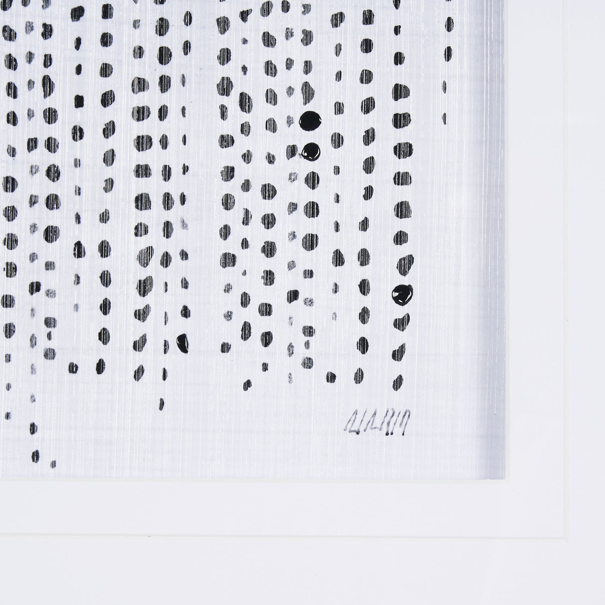Dot Texture I by Mercana Studio a Hand Embellished Textured Framed Art Print Matted under Glass by Mercana at Eve Furniture