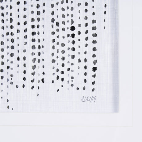 Dot Texture I by Mercana Studio a Hand Embellished Textured Framed Art Print Matted under Glass by Mercana at Eve Furniture
