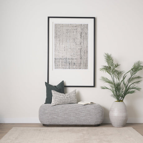 Dot Texture Tan I by Mercana Studio a Hand Embellished Textured Framed Art Print Matted under Glass by Mercana at Eve Furniture