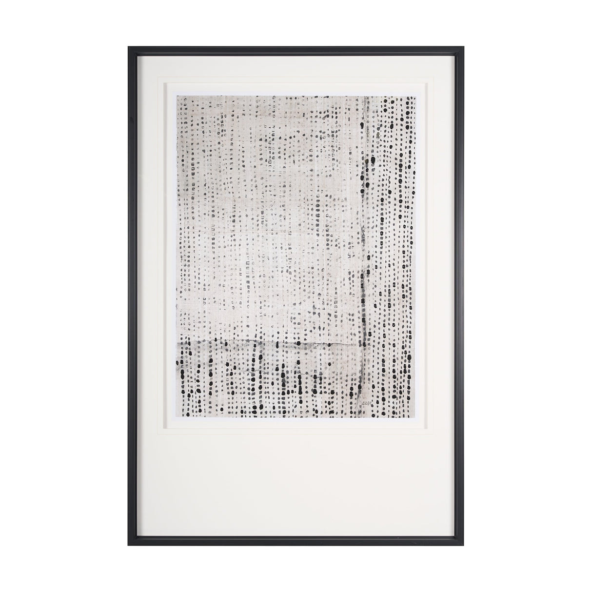 Dot Texture Tan I by Mercana Studio a Hand Embellished Textured Framed Art Print Matted under Glass by Mercana at Eve Furniture