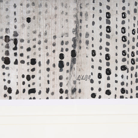 Dot Texture Tan III by Mercana Studio Hand Embellished Textured Framed Art Print Matted under Glass by Mercana at Eve Furniture