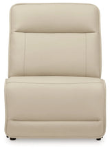 Double Deal Almond Armless Chair by Ashley at Eve Furniture
