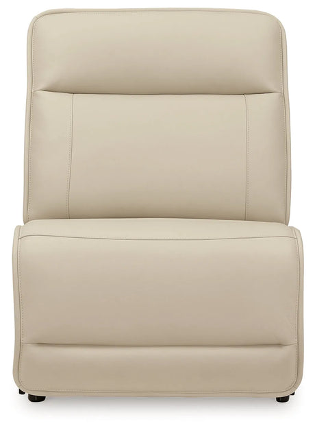 Double Deal Almond Armless Chair by Ashley at Eve Furniture