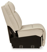 Double Deal Almond Armless Chair by Ashley at Eve Furniture
