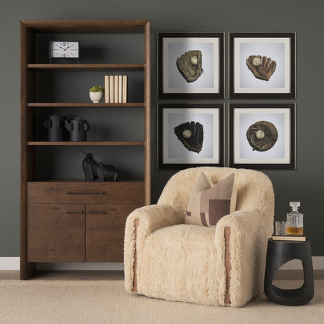Double Play III by Mercana Studio a Hand Embellished Textured Framed Photo Art Print Matted under Gl by Mercana at Eve Furniture