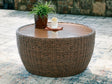 Double Point Beige Outdoor Coffee Table by ASHLEY FURNITURE at Eve Furniture