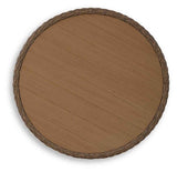 Double Point Beige Outdoor Seating Set by Ashley at Eve Furniture