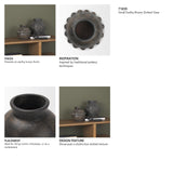 Douro Small Earthy Brown Dotted Vase by Mercana at Eve Furniture
