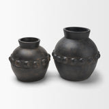 Douro Small Earthy Brown Dotted Vase by Mercana at Eve Furniture