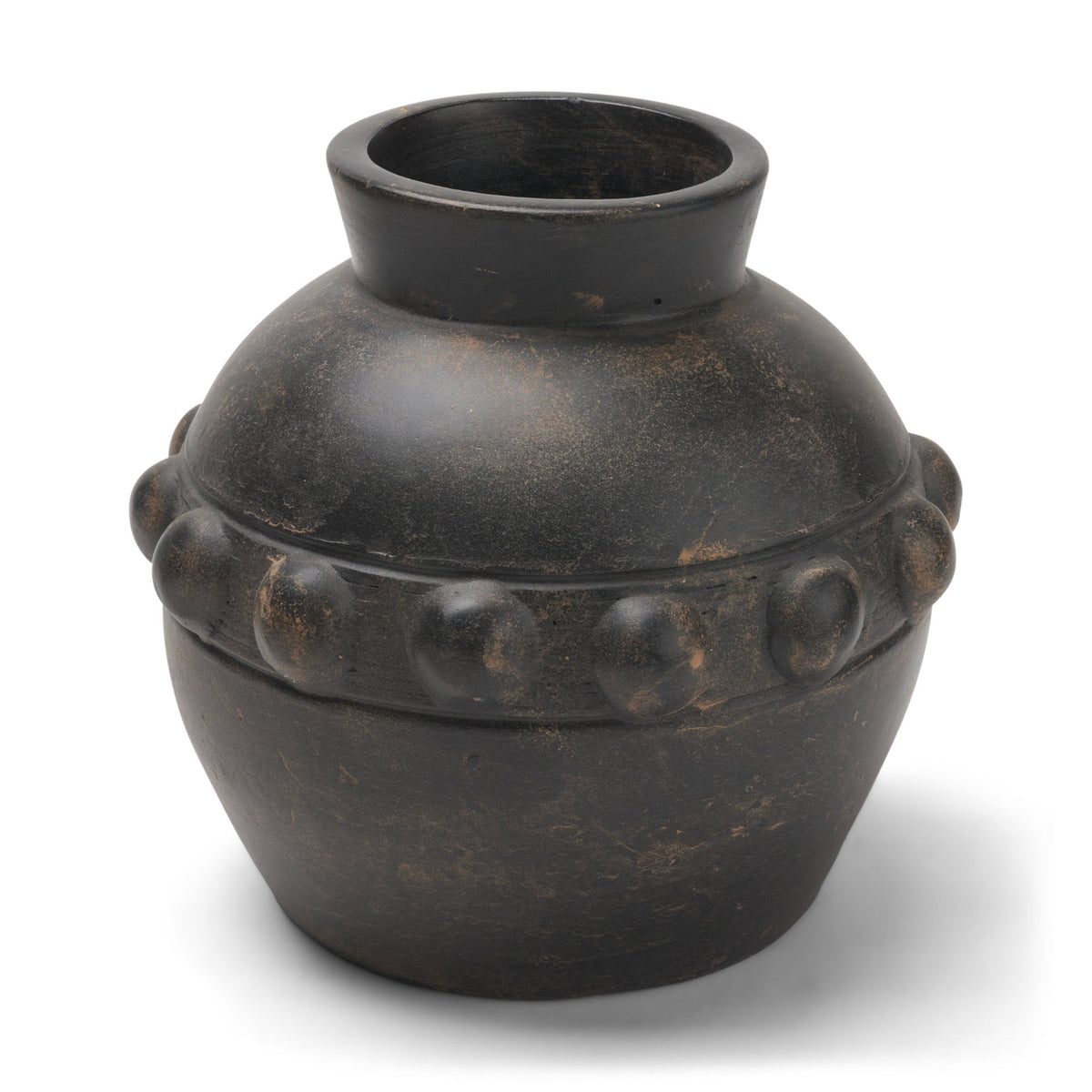 Douro Small Earthy Brown Dotted Vase by Mercana at Eve Furniture