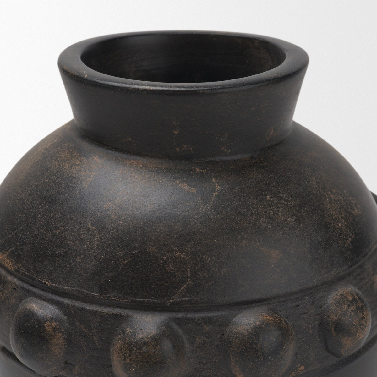 Douro Small Earthy Brown Dotted Vase by Mercana at Eve Furniture