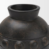 Douro Small Earthy Brown Dotted Vase by Mercana at Eve Furniture