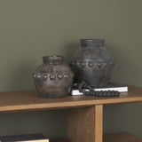 Douro Small Earthy Brown Dotted Vase by Mercana at Eve Furniture