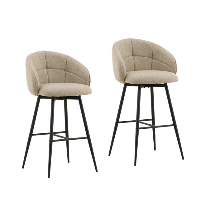 Ayla Bar Stool Set of 2 by Dovetail at Eve Furniture