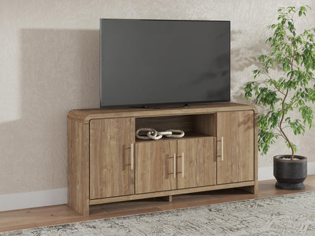 Dovander Brown Extra Large TV Stand by Ashley at Eve Furniture