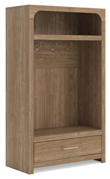 Dovander Brown Hall Tree with Storage Bench