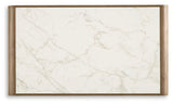 Dovander White/Natural Coffee Table by Ashley at Eve Furniture