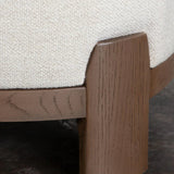 Dove Cream Fabric Armless Accent Chair by Diamond Sofa at Eve Furniture