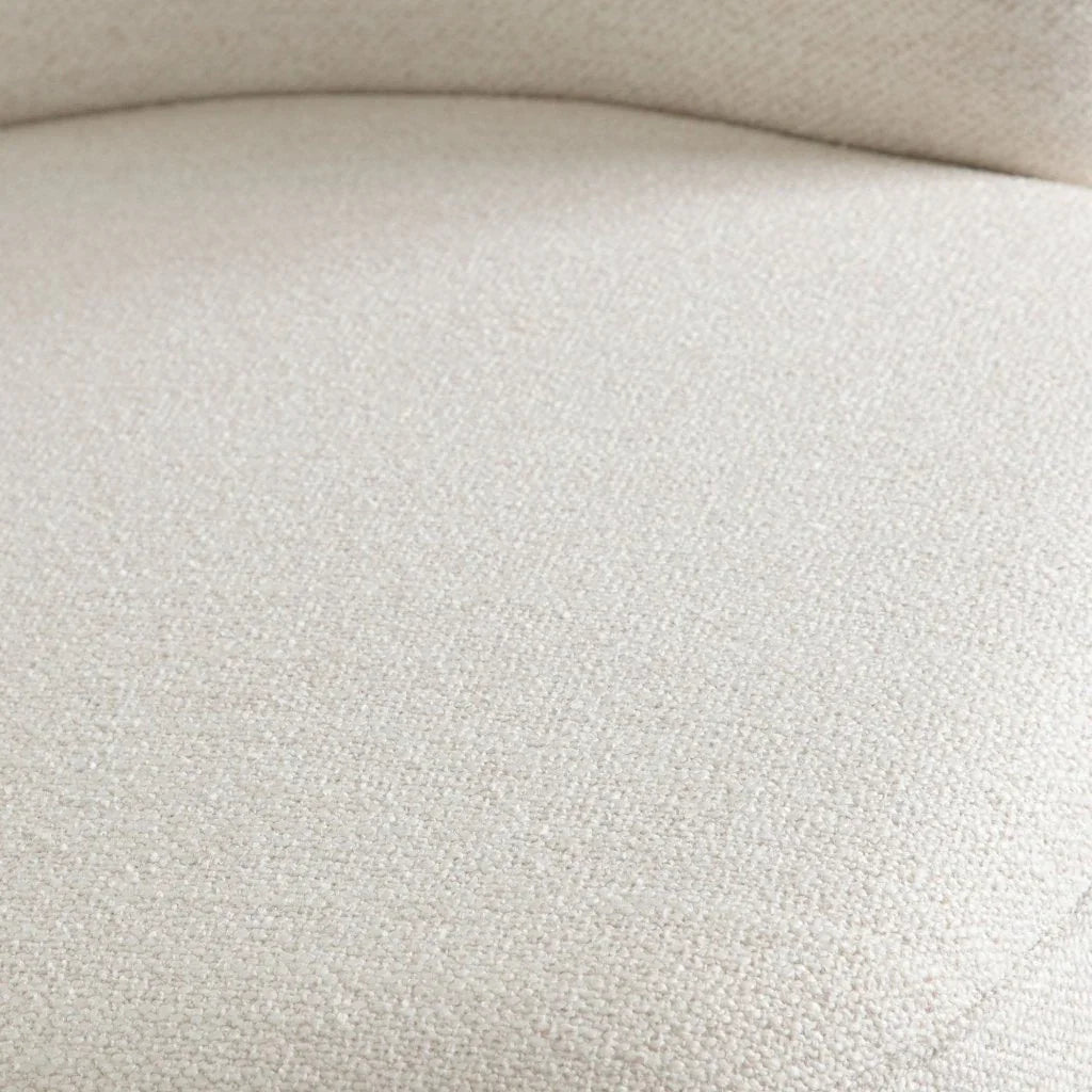 Dove Cream Fabric Armless Accent Chair by Diamond Sofa at Eve Furniture