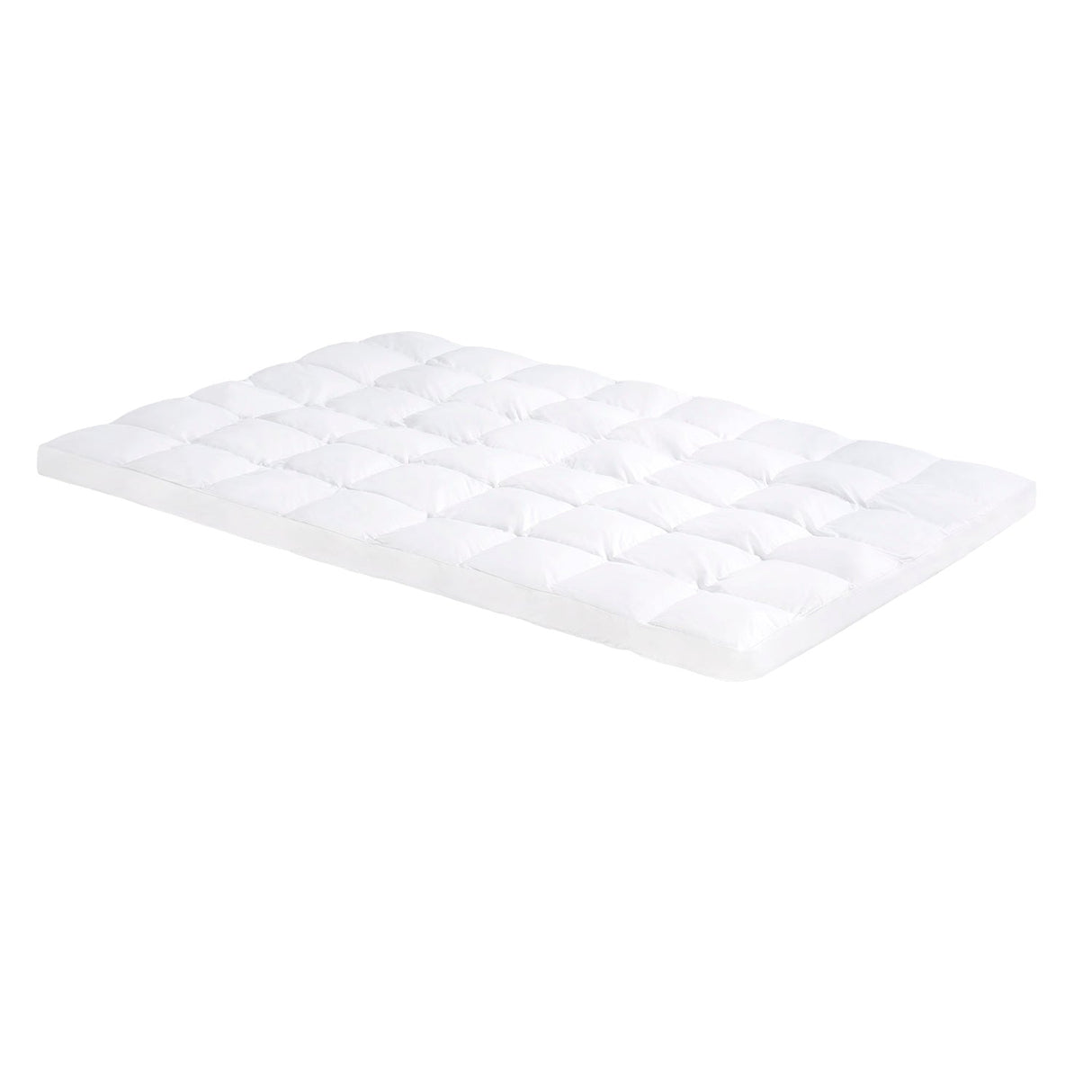 Down Alternative White Full 3" Mattress Topper by Malouf at Eve Furniture