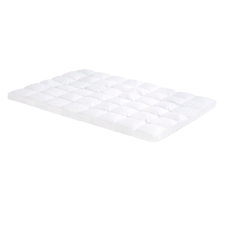 Down Alternative White Full 3" Mattress Topper by Malouf at Eve Furniture