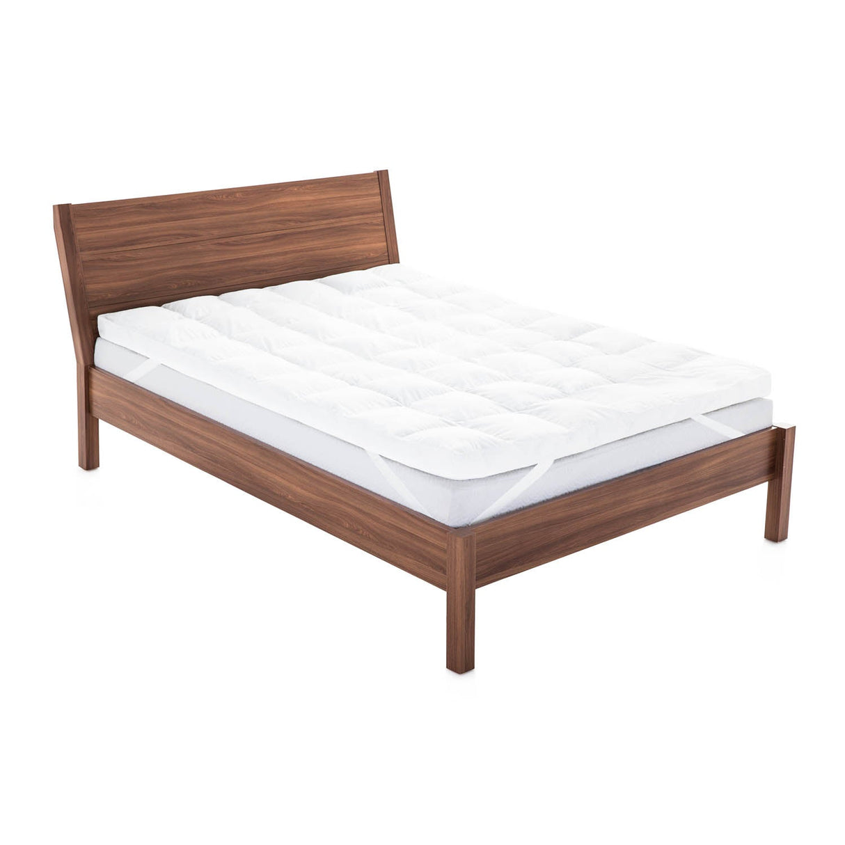 Down Alternative White Full 3" Mattress Topper by Malouf at Eve Furniture