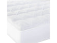 Down Alternative White Twin 3" Mattress Topper by Malouf at Eve Furniture