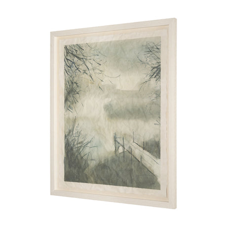 Down By The Dock by Mercana Studio a Hand Embellished Framed Art Print Matted under Glass by Mercana at Eve Furniture